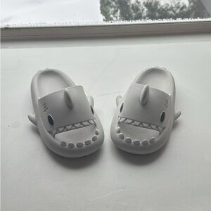 Gray Shark Slip-On Shoes